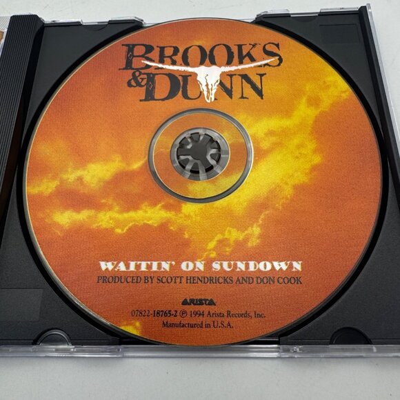 Brooks & Dunn Waitin On Sundown CD Country Album 1994 USA Arista Records Hits - Picture 3 of 3